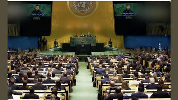 Проверка факта: Украинские СМИ НЕ показывали изменённые кадры выступления Зеленского в ООН