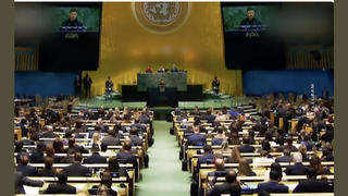 Проверка факта: Украинские СМИ НЕ показывали изменённые кадры выступления Зеленского в ООН